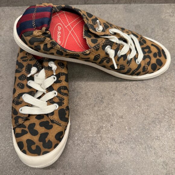 Dr. Scholl's 8.5 Brennen Slip On Sneakers Leopard Animal Cheetah Scholls Shoes - Picture 3 of 16